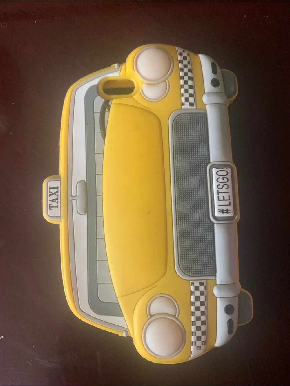 Apple Yellow Taxi Car Silicone Phone Case